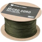 Knivesandtools Micro Cord, cor: Olive Drab, 1000 ft (304.8 m)