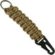 Knivesandtools paracord sleutelhanger quickly deploy, coyote brown