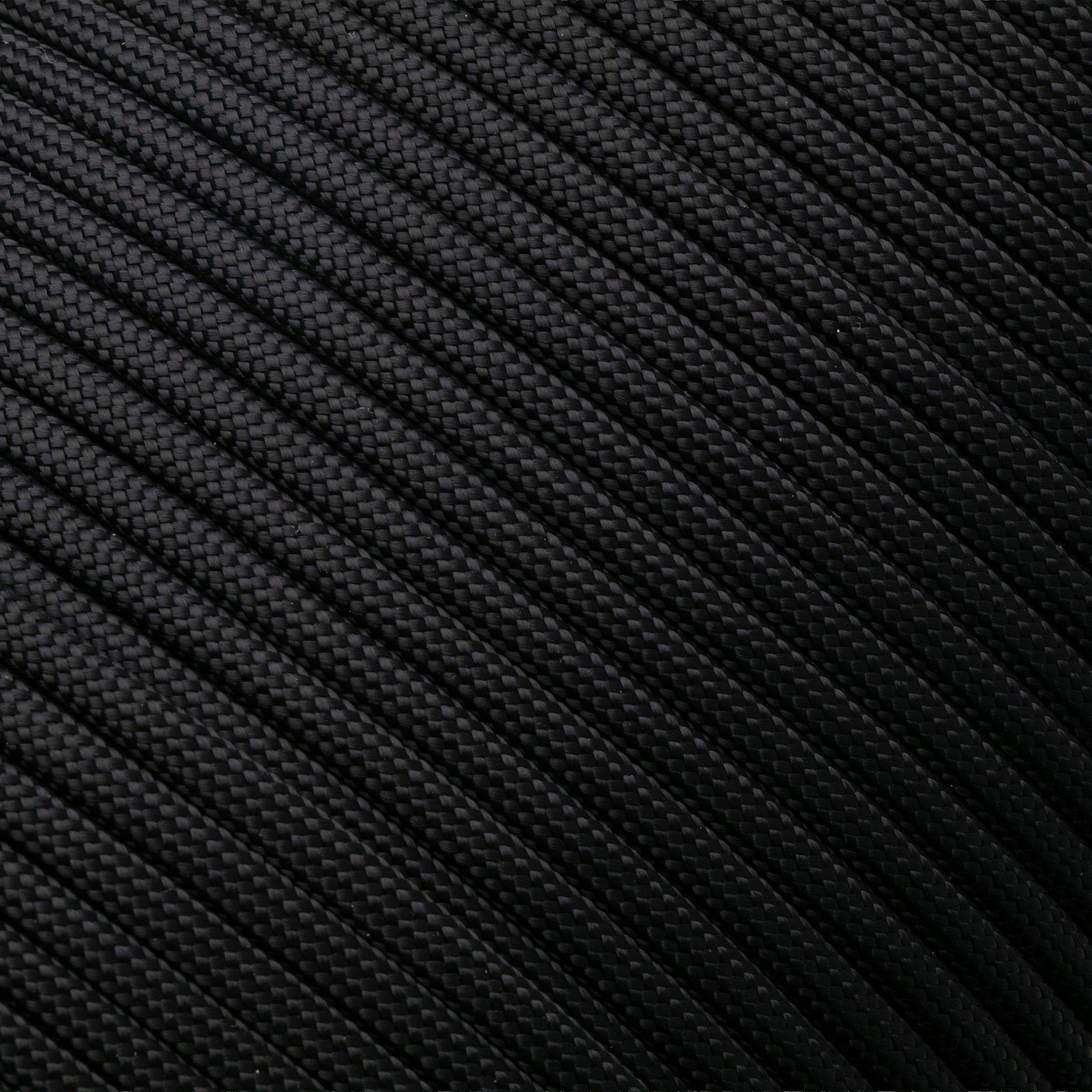 Knivesandtools 550 Paracord Type III, Black, 164ft (50 m)