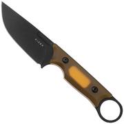 Kizer Cabox 1048A6, Black Nitro-V, PEI Handle couteau fixe, Jonathan Styles design