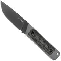 Immagine per Kizer Smolt K1063A1, Black 3V, Grey G10/Black Micarta Inlay coltello fisso, Jonathan Styles design