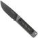 Afbeelding voor Kizer Smolt K1063A1, Black 3V, Grey G10/Black Micarta Inlay vaststaand mes, Jonathan Styles design