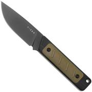 Kizer Smolt K1063A4, Black D2, Black G10/PEI Inlay fixed knife, Jonathan Styles design