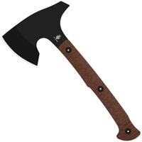 Obraz dla Tomahawk Kizer Urus 1073A1, Black Coated 1095, Brown Micarta, projekt Maciek Waluszko