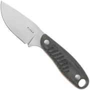 Kizer Hare 1077A2 Stonewashed Nitro-V, Black Micarta/Orange G10 cuchillo fijo, Azo design