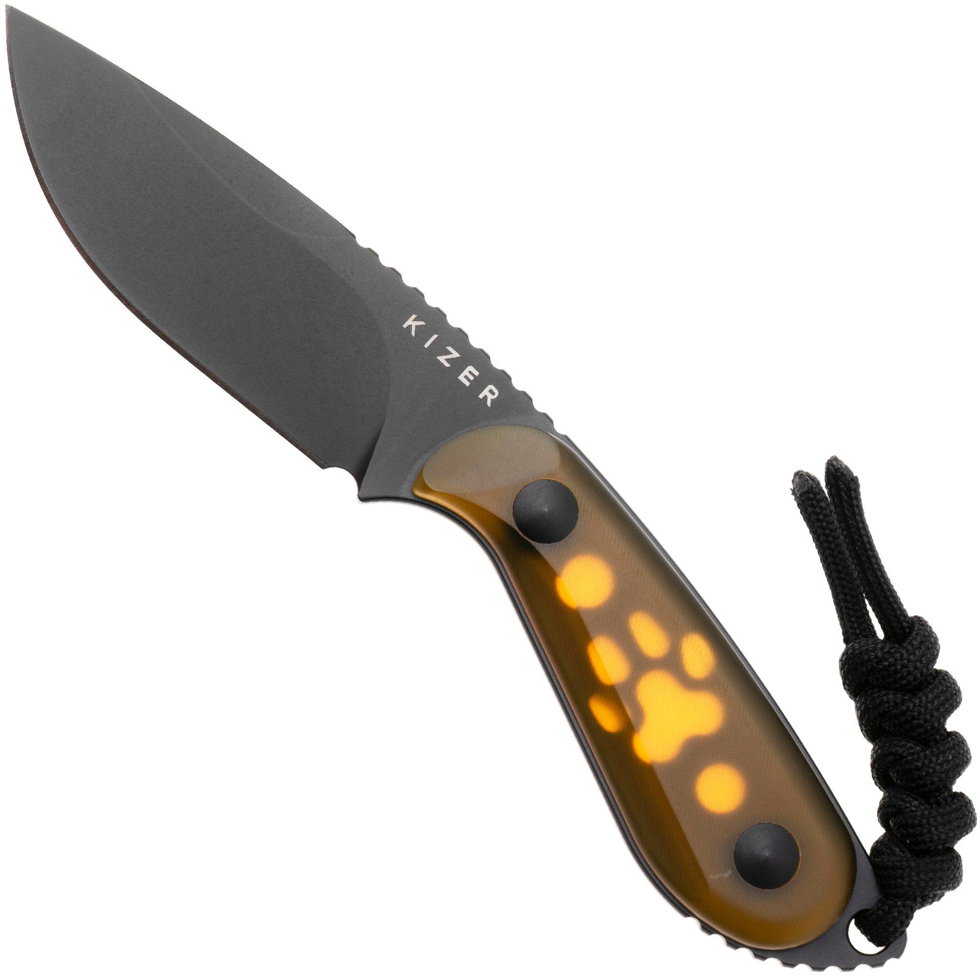 Kizer Buddy 1081A1 Black Nitro-V, Ultem, fixed knife, Maksim Epifantsev design