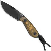 Kizer Buddy 1081A1 Black Nitro-V, Ultem, couteau fixe, Maksim Epifantsev design