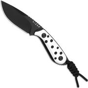 Kizer Buddy 1081A3 Black Nitro-V, White G10, couteau fixe, Maksim Epifantsev design