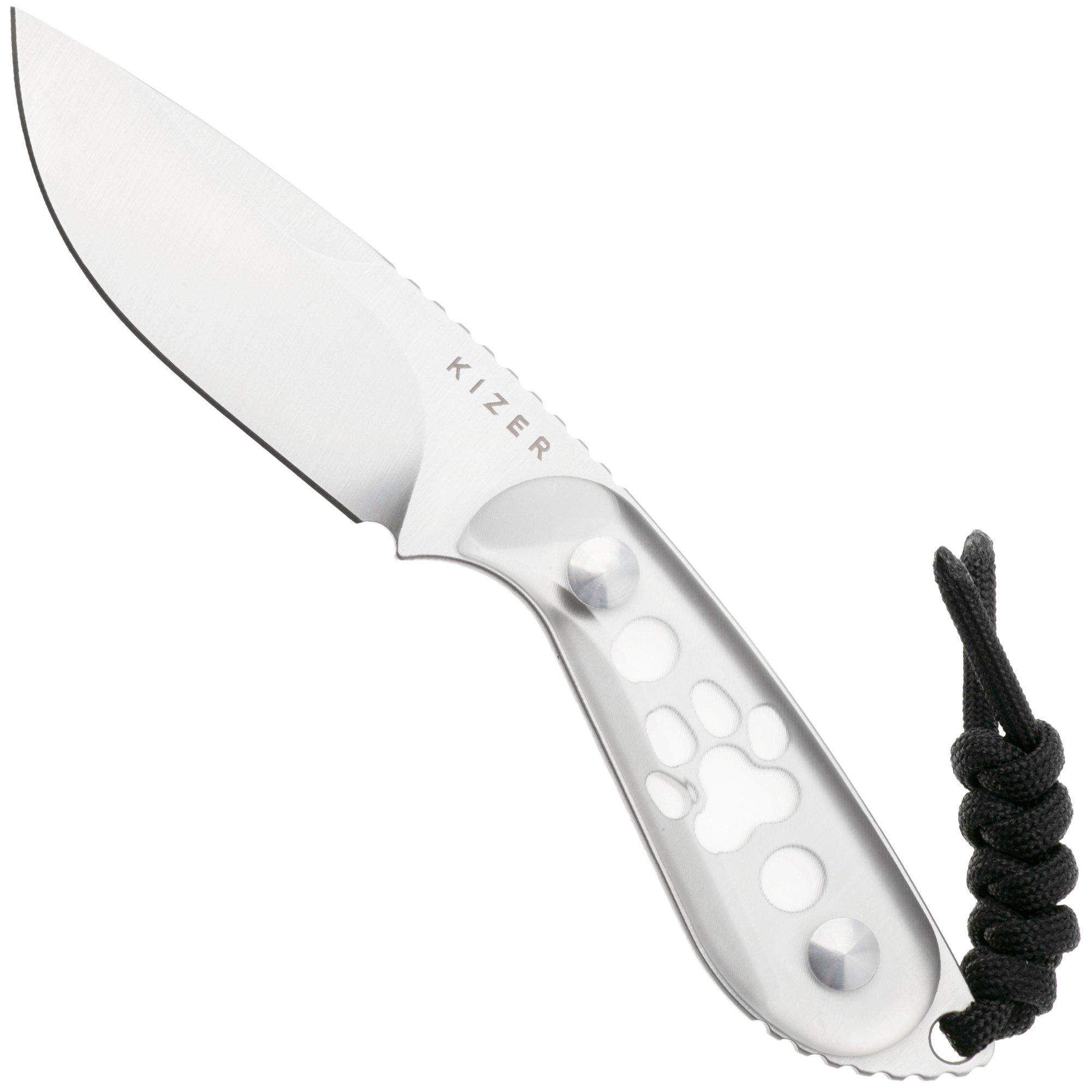 Kizer Buddy 1081A4 Satin AEB-L, Acrylic, fixed knife, Maksim Epifantsev design