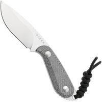 Image for Kizer Buddy 1081A8 Satin 14C28N, Black Micarta, fixed knife, Maksim Epifantsev design