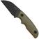 Image for Kizer Snick 1085A3 Blackwashed AEB-L, Green G10, fixed knife, Kornel Kiss design