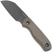 Afbeelding voor Kizer Vanguard Drop Bear Fix 1093A3 Sheepsfoot DLC S45VN, Norplex UltreX Micarta, vaststaand mes, Azo design