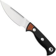 Kizer Vanguard Evenki 3, 1099A1 Stonewashed AEB-L, Black G10, vaststaand mes, Azo design
