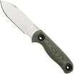Image for Kizer Drop Bear Fix 3, 1101A2, Satin Sandvik 14C28N, Green Micarta bushcraft knife, Azo design