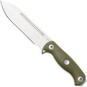 Afbeelding voor Kizer Drop Bear Fix 7, 1103A1, Stonewashed AEB-L, Green Micarta bushcraftmes, Azo design
