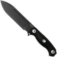 Afbeelding voor Kizer Drop Bear Fix 7, 1103A2, Black 1095 Carbon Steel, Black G10 bushcraftmes, Azo design
