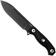 Afbeelding voor Kizer Drop Bear Fix 7, 1103A2, Black 1095 Carbon Steel, Black G10 bushcraftmes, Azo design