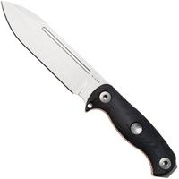 Afbeelding voor Kizer Drop Bear Fix 7 HexShox 1103HSD1, Stonewashed AEB-L, Black Micarta and TPE, survivalmes, Azo design