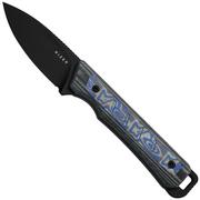 Bild für Kizer Whiskey Jack 1108A1 Black CPM 10V, Norplex UltreX Micarta & Vortex Micarta, Fahrtenmesser, Jonathan Styles Design