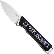 Image pour Kizer Whiskey Jack 1108A6 Satin AEB-L, G10 & Vortex Pattern Micarta, couteau de poche, Azo design
