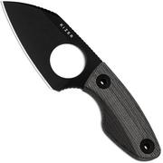 Image pour Kize Nightjar 1114A1 Blackwashed AUS-10, Norplex UltreX Micarta, couteau fixe, Vincent Rizzo design