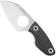 Image pour Kizer Nightjar 1114A2 Stonewashed AUS-10, Gray Aluminum, couteau fixe, Vincent Rizzo design