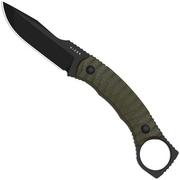 Image for Kizer Billy Bones 1115A1 Blackwashed AEB-L, OD Green G10, fixed knife, Maksim Epifantsev design