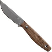 Afbeelding voor Kizer Dingo 1121A1, Gray PVD AEB-L, Brown Micarta vaststaand mes, Maksim Epifantsev design