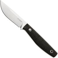Afbeelding voor Kizer Dingo 1121A2, Satin AEB-L, Black Micarta vaststaand mes, Maksim Epifantsev design