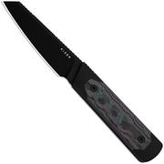 Image for Kizer Hallow 1123A1 Black 10V, Aluminum & Camo Carbon Jazzy, fixed knife, Michael Herrick design