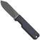 Image pour Kizer Abrams 1133A1 Matte DLC CPM 3V, Richlite & Carbon Waves, couteau fixe