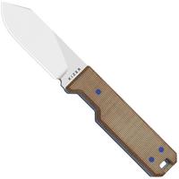 Image for Kizer Abrams 1133A2 Stonewashed 14C28N, Norplex UltreX Micarta, fixed knife