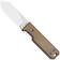 Image pour Kizer Abrams 1133A2 Stonewashed 14C28N, Norplex UltreX Micarta, couteau fixe