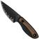 Image pour Kizer Finch 1134A1, Black Acid Washed 3 Layer Composite Steel, Black G10/Mkuruti Wood, couteau fixe, Vincent Rizzo design