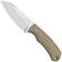 Image pour Kizer Field Mouse 1135A4, Satin 14C28N, Brown Norplex UltreX Micarta couteau fixe, Jakeb Ginsberg design