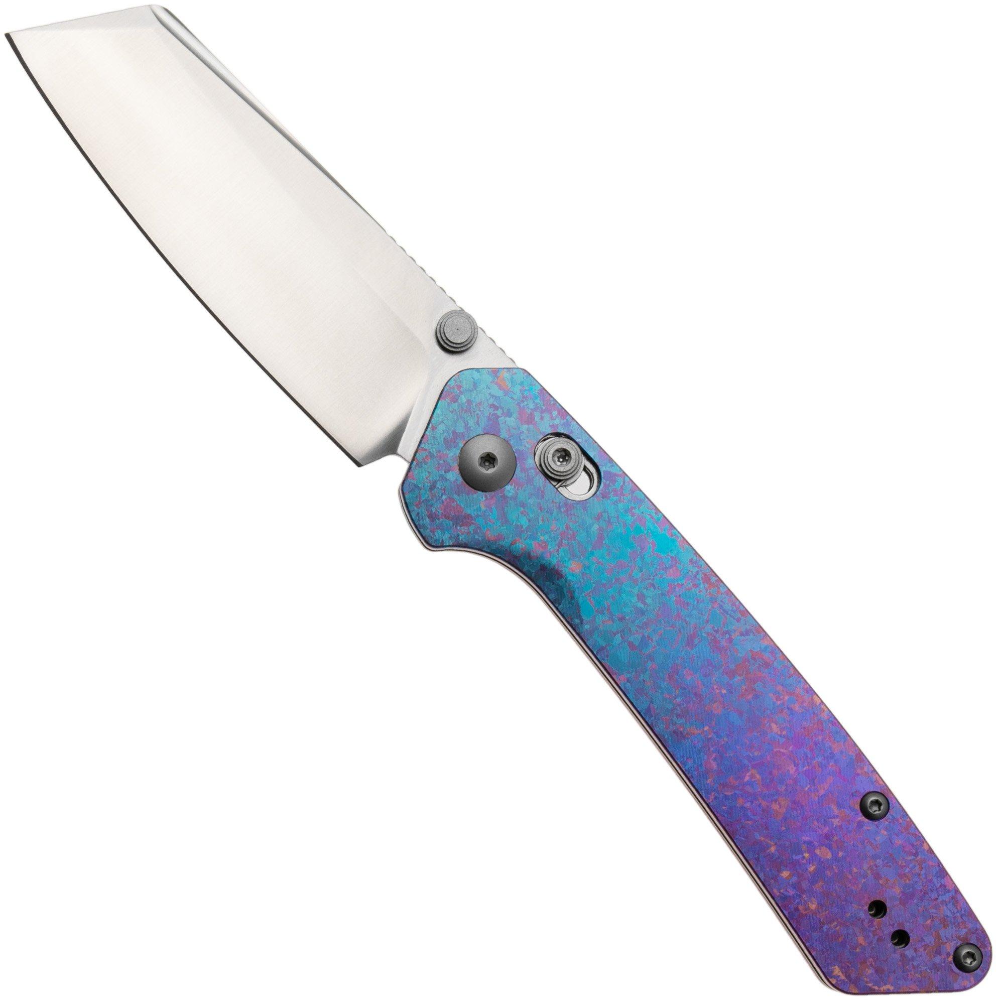 Nóż składany Kizer Madrac CL AirTi K3693ACS2, Satin Böhler M390, Crystallized Titanium, projekt Matteo Pignatelli