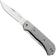 Afbeelding voor Kizer Trestle TP AirTi K3761TPA1, Satin BD1N, Silver Aluminum, Silver Carbon Fiber zakmes, Azo design