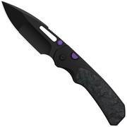 Afbeelding voor Kizer Durandal K3765BD1, Black PVD S35VN, Black Aluminum and Dark Matter FatCarbon zakmes, Gabor Hajagos design