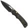 Obraz dla Nóż składany Kizer Durandal K3765BD2, Gunmetal Gray PVD S35VN, Black Aluminum and Camo Gold FatCarbon, projekt Gabor Hajagos