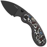 Bild für Kizer Microbe Ki2742A2 Matt DLC Ultra M390, Nebula Fat Carbon, Taschenmesser, Maksim Epifantsev Design