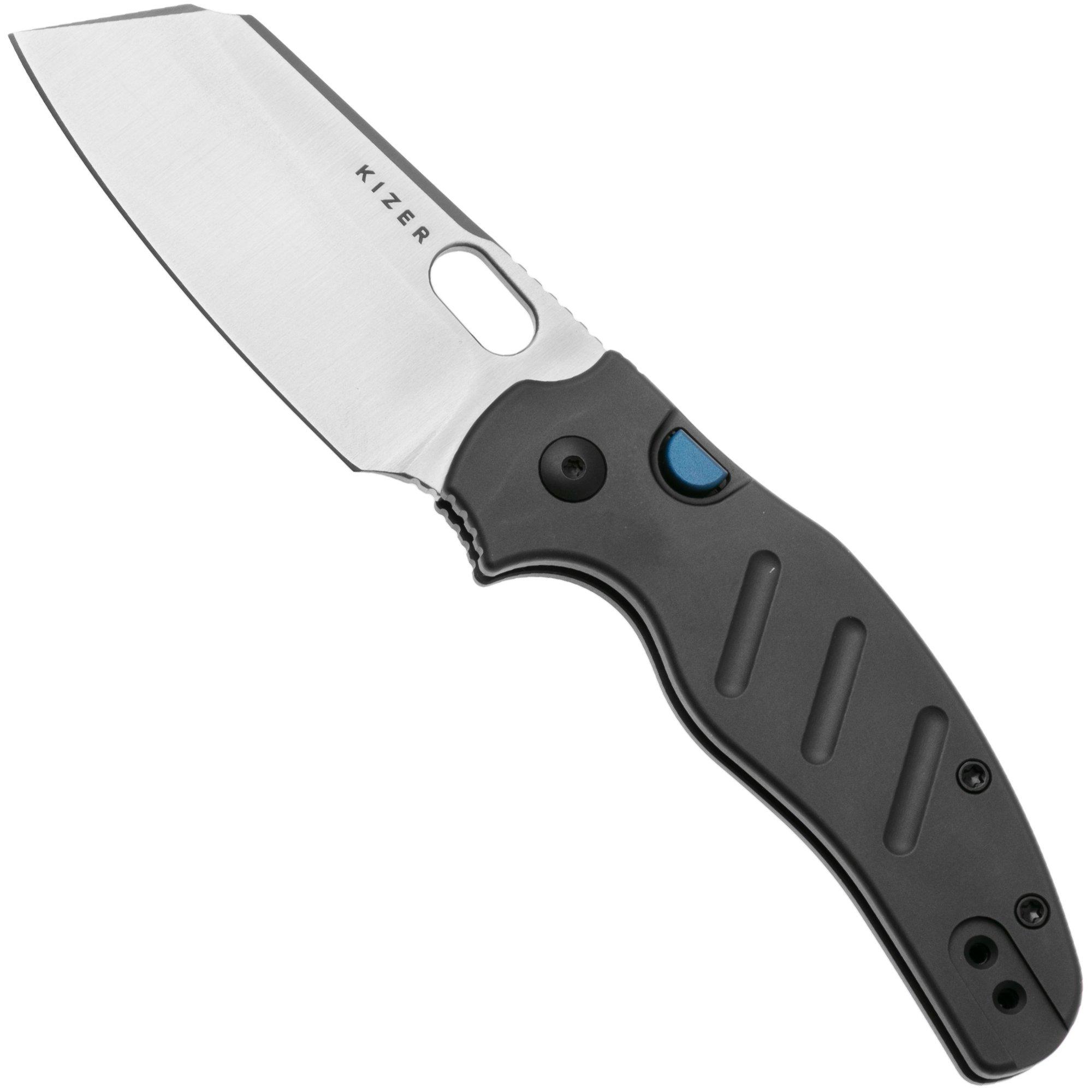 Kizer C01C 2.9 BS Sheepdog Ki3488.29BSA1 Satin Elmax, Gunmetal Gray Aluminum, couteau de poche