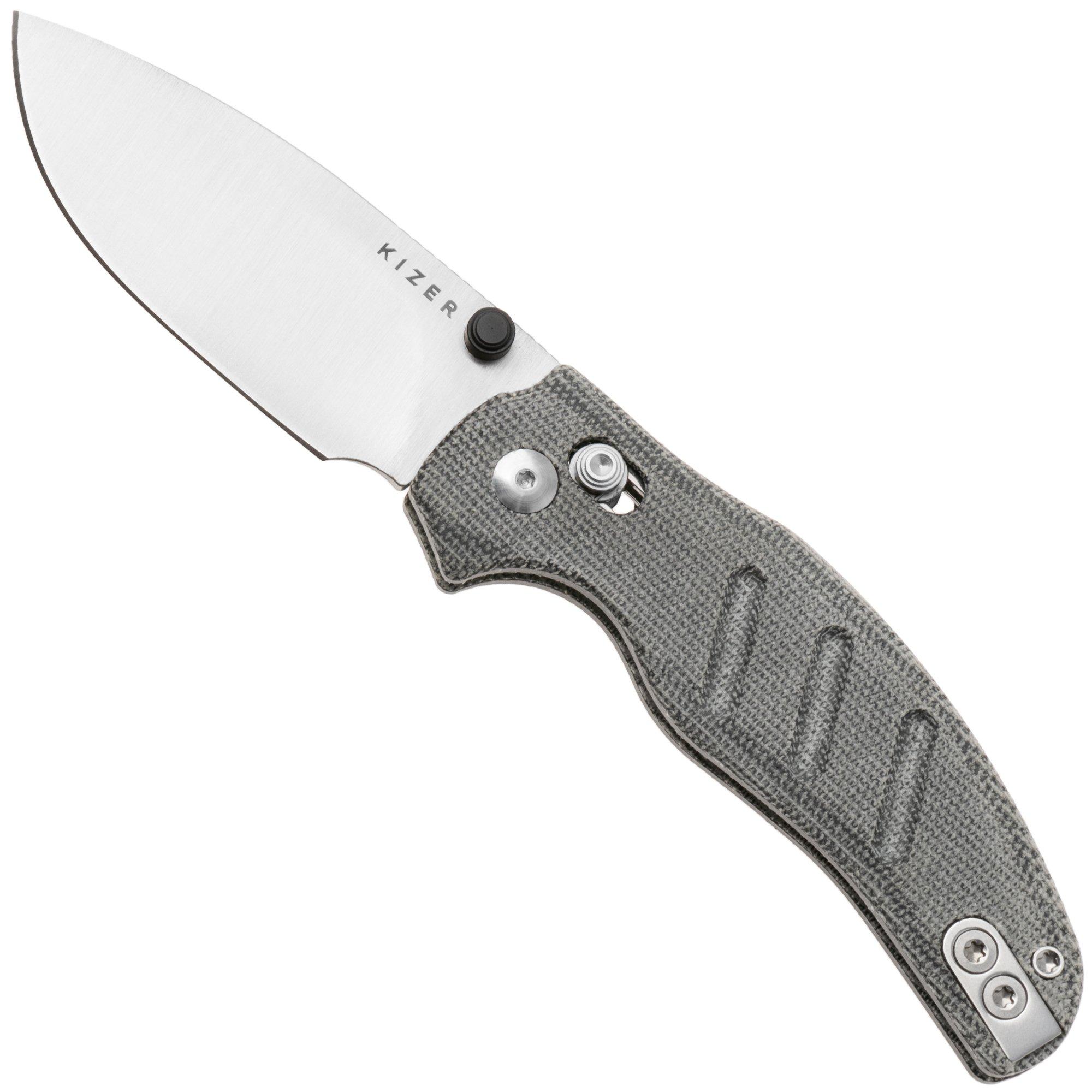 Kizer C01C 2.9 CD Sheepdog Ki3488.29CDA2 Satin, Norplex UltreX Micarta, pocket knife