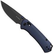 Image for Kizer Task 1 CD KI3490.2CDA2 Black Matte DLC M390, Blue Aluminium, pocket knife, Uli Hennicke design