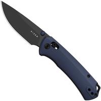 Image for Kizer Task 1 CD KI3490.2CDA2 Black Matte DLC M390, Blue Aluminium, pocket knife, Uli Hennicke design