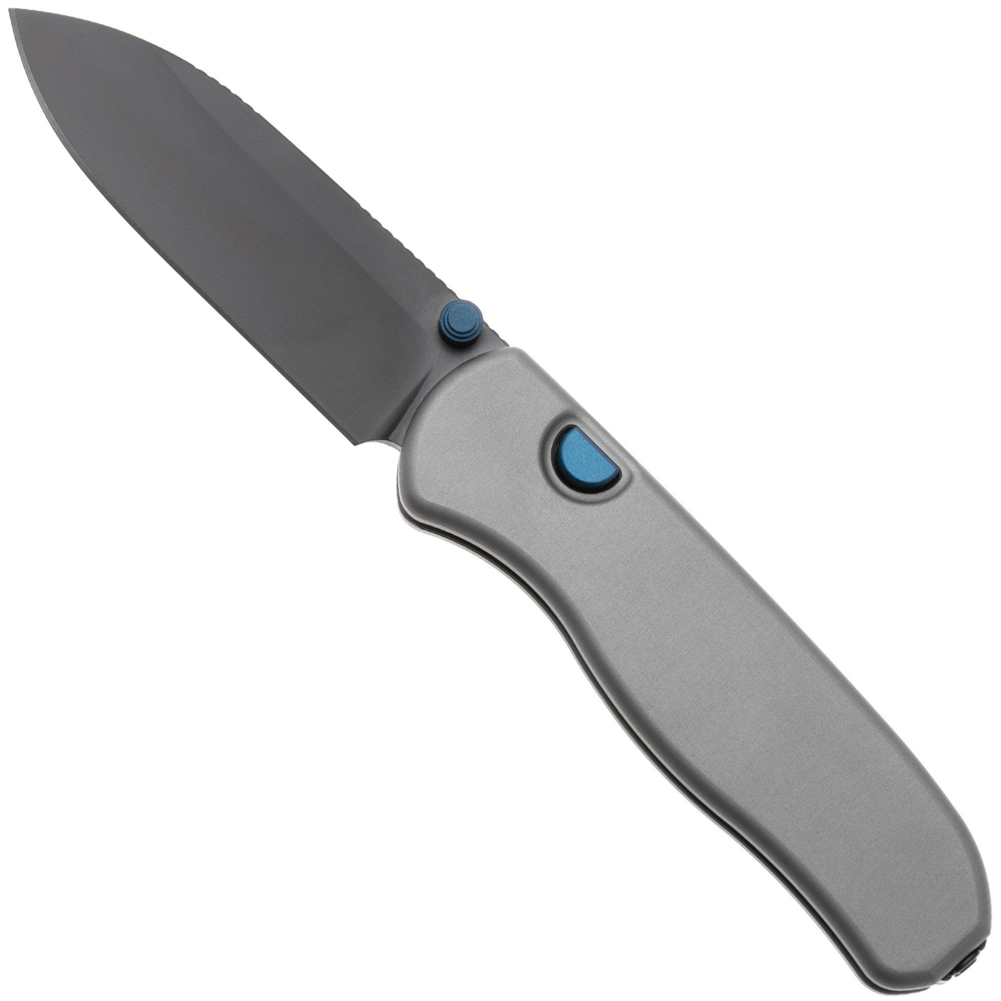 Kizer Drop Bear Zero Ki3619BDA1 Matte DLC Ultra Elmax, Gray Aluminium, pocket knife, Azo design