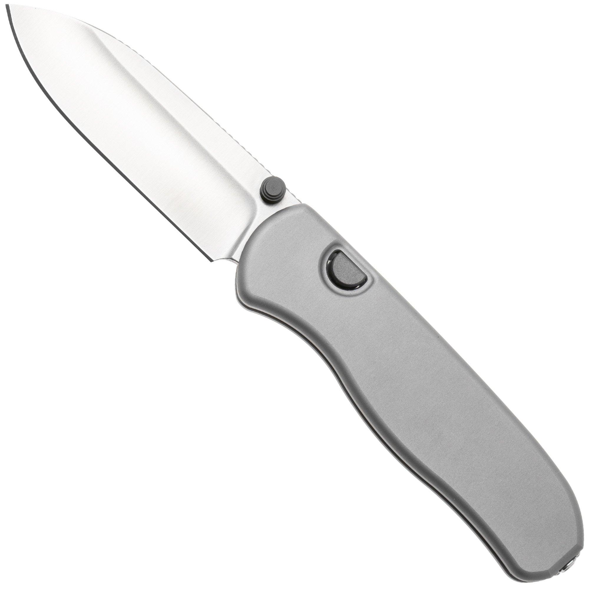 Kizer Drop Bear Zero Ki3619BDA4 Satin M390, Light Gray Aluminium, navalha, Azo design