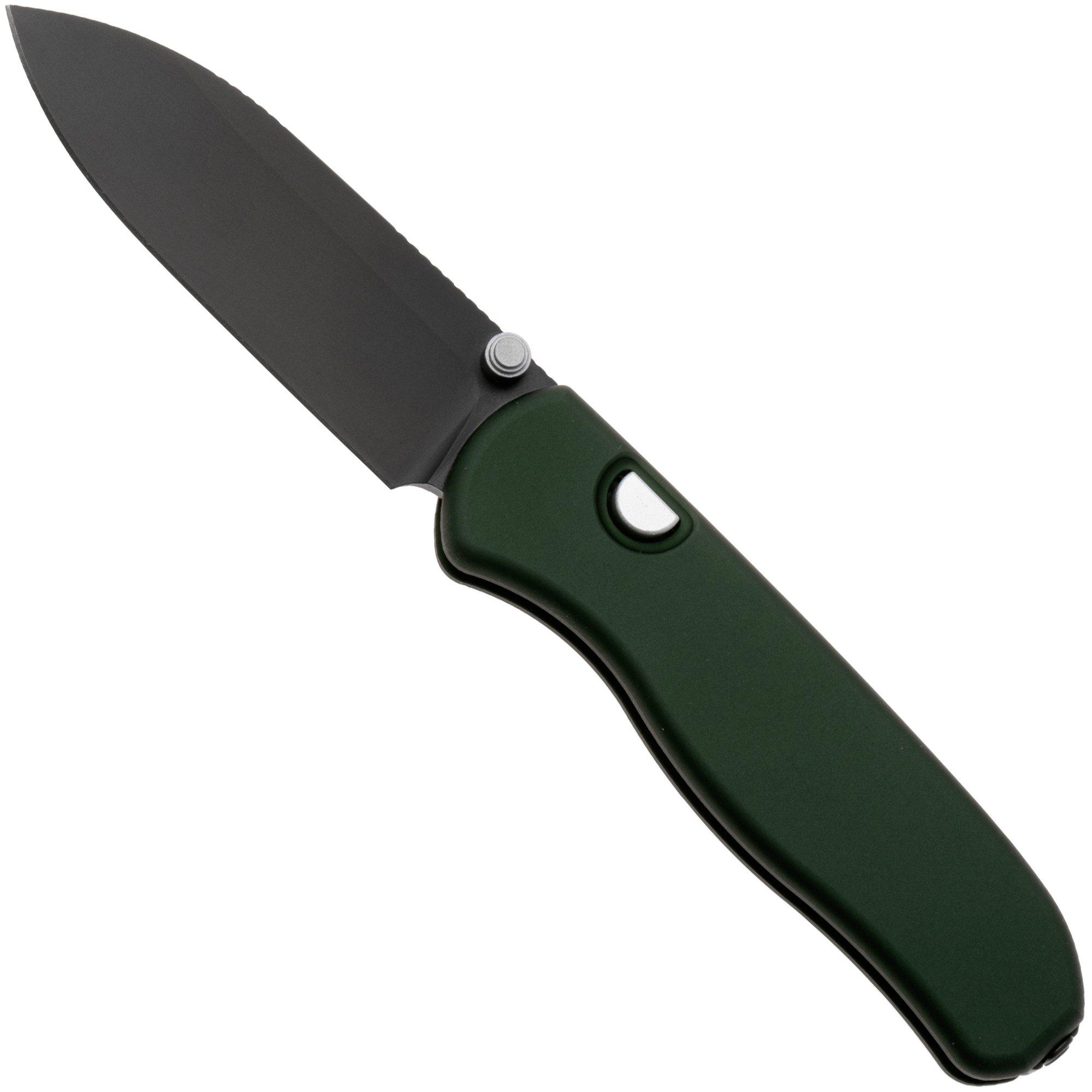Nóż składany Kizer Drop Bear Zero KI3619BDE2 Matte DLC Elmax, British Racing Green Aluminum, Knivesandtools Exclusive, projekt Azo