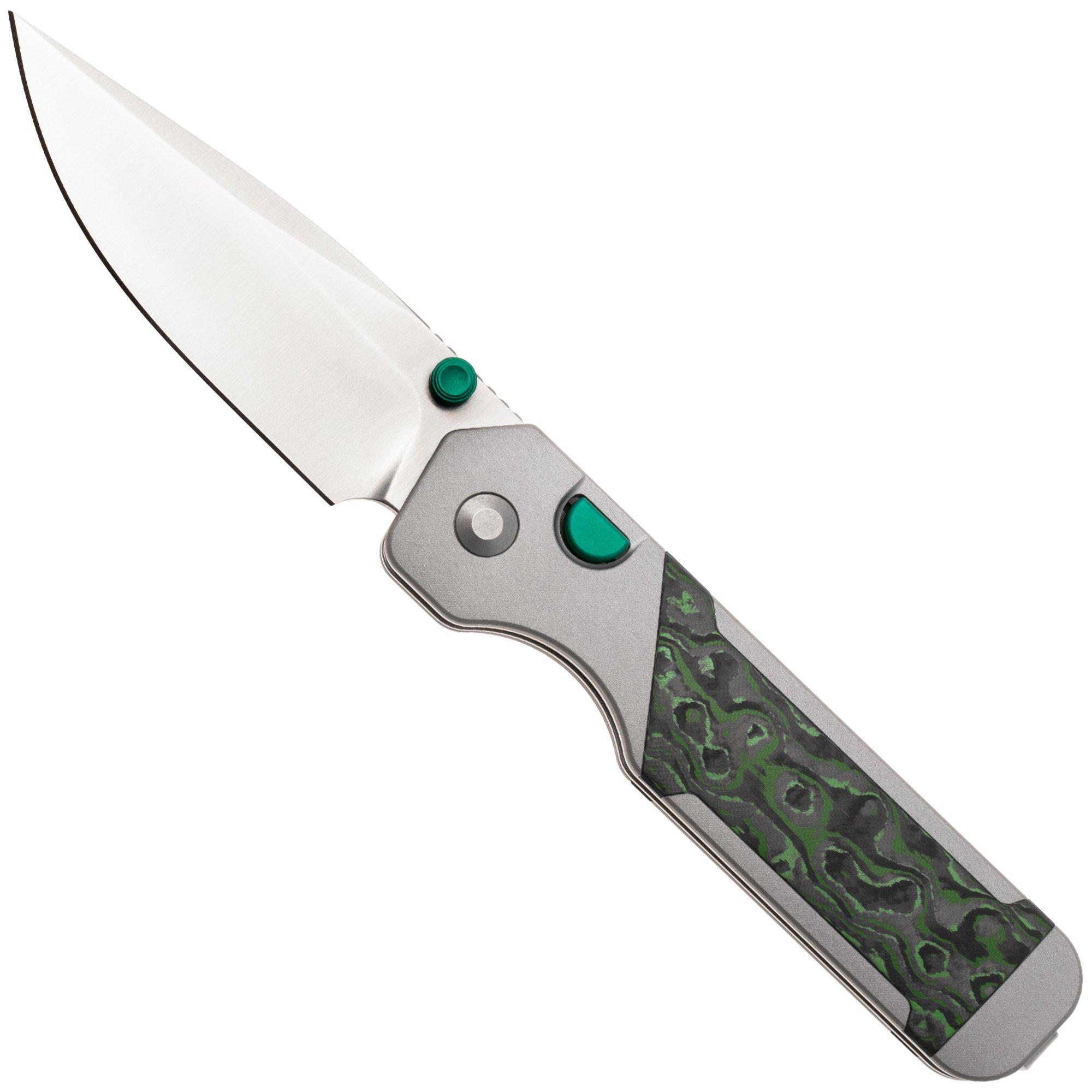 Nóż składany Kizer Militaw 315, Ki3634.31BDA2, Satin Böhler M390, Gray Aluminum/FatCarbon Jungle Wear, projekt Jonathan Styles