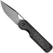 Kizer Militaw KI3634A2 DLC S45VN, Black Titanium & Purple Haze Fatcarbon, zakmes, Jonathan Styles design