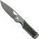 Image for Kizer Mini Militaw, Ki3634SA2 Frame Lock, Blackwashed S45VN, Grey Titanium, Jungle Wear Fat Carbon Inlay, pocket knife, Jonathan Styles design